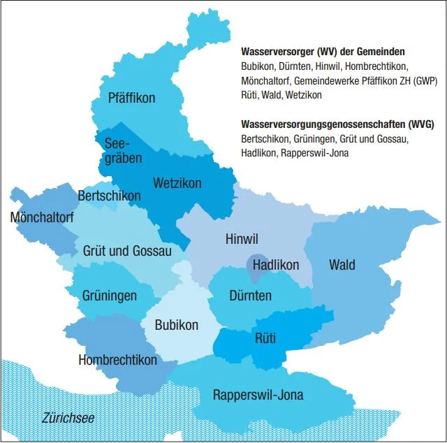 Eine Grafik-Karte mit verschiedenen Ortschaften.